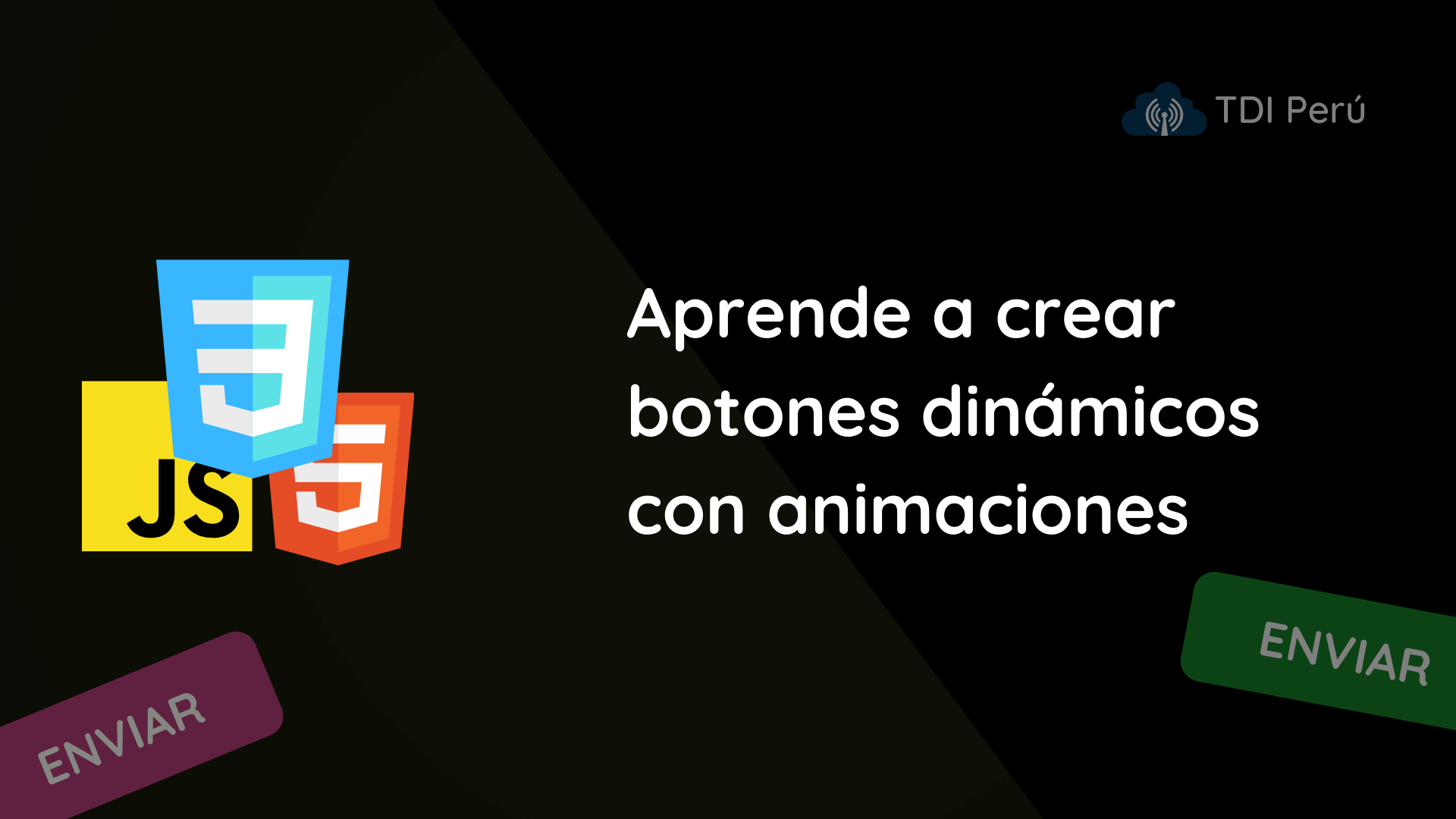 Banner de Aprende a crear botones dinámicos con animaciones