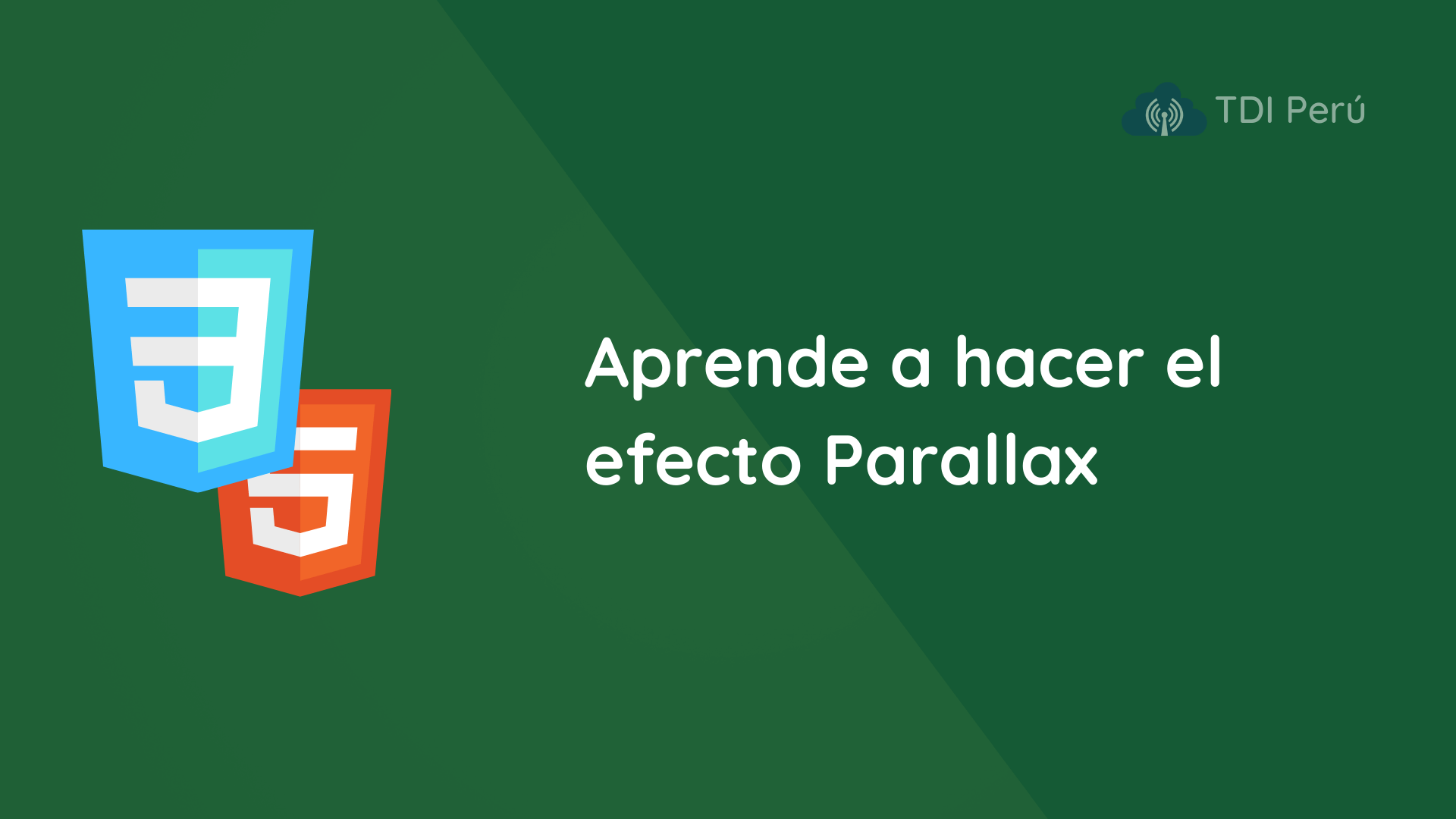 Banner de Aprende a hacer el efecto Parallax con HTML y CSS